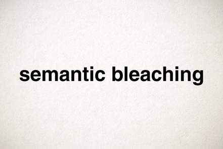 semantic bleaching text on white background